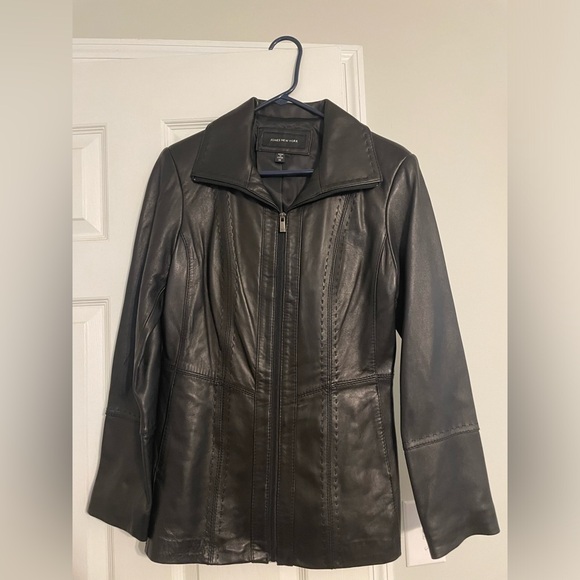 Jones New York Women's Leather Jacket - Picture 1 of 3